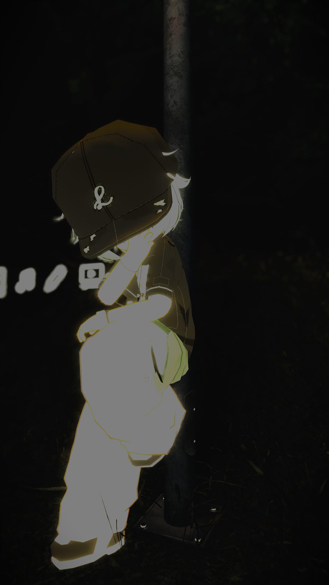 Dark VRChat avatar portrait
