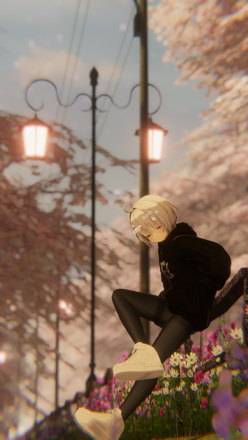 VRChat avatar in a virtual environment